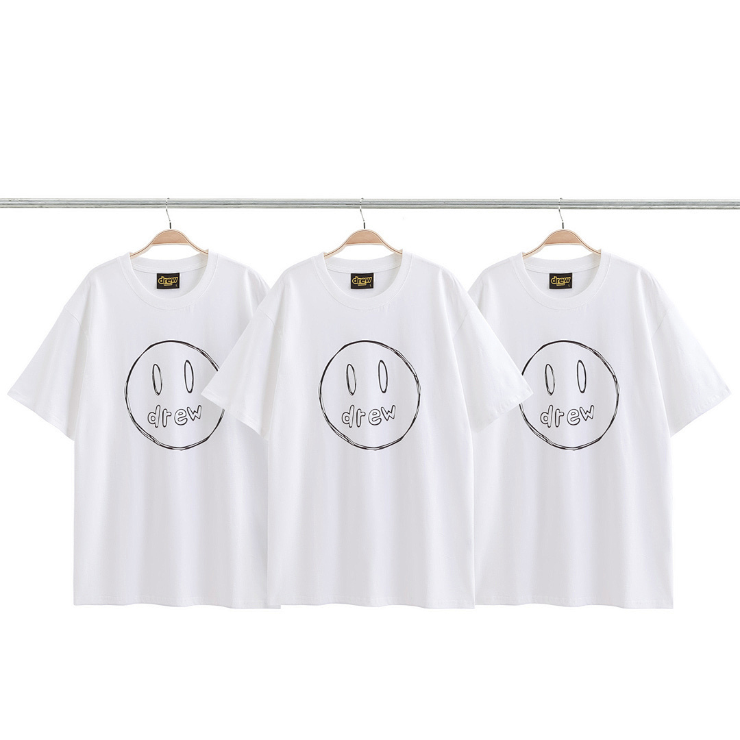 Drew House 98 Drew House Print Wide Short Sleeve White S-XL # - Image 3