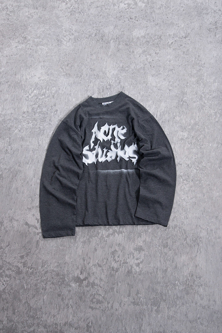 Acne Studios 158 AC Summer Gum Long Sleeve : White Black S-XL 3386 Small - Image 9