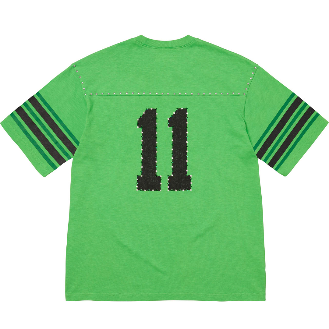 Supreme 238 SS26 STUDDED FOOTBALL TOP 11 No Diamond T Black Blue Apricot - Image 9