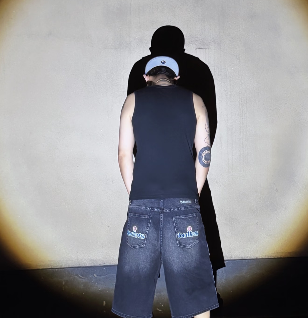 Supreme 358 Mitchell & Ness SS26 Bullets Baggy Denim Short - Image 39