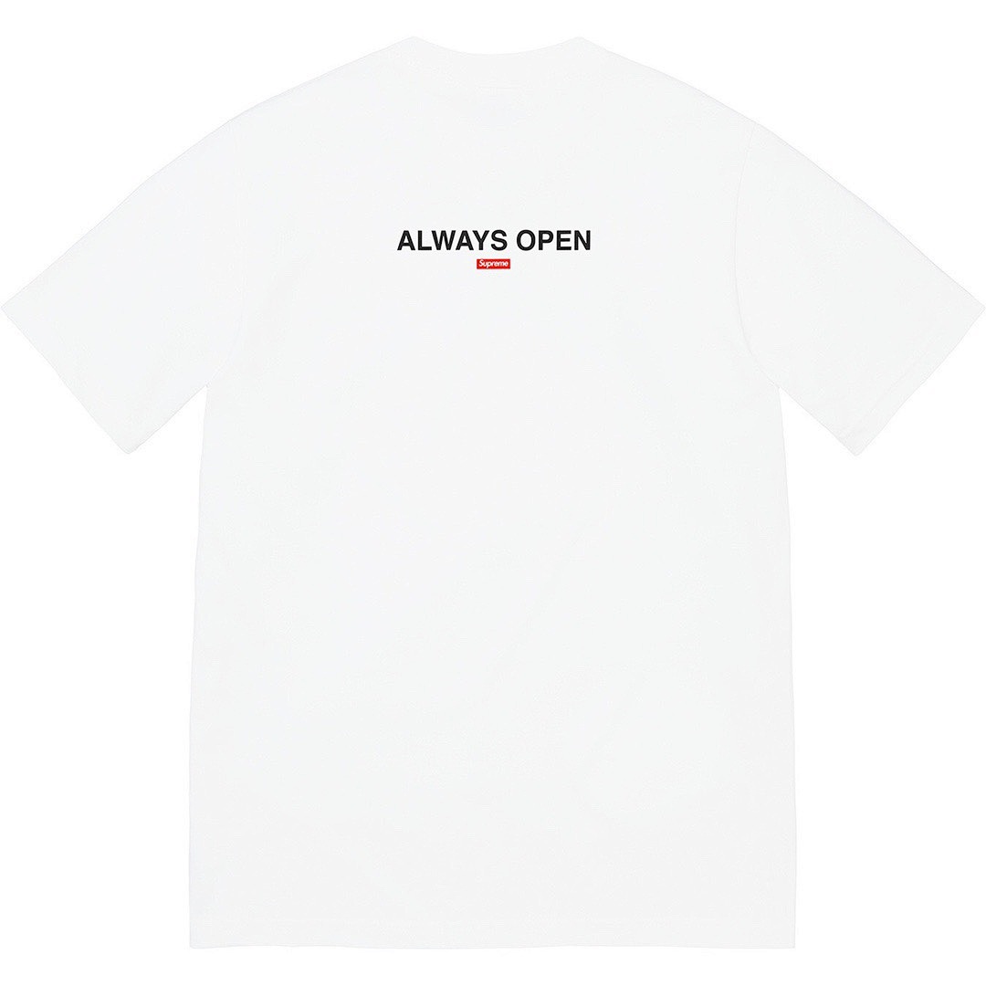 Supreme 108 Sup 22SS Gas Tee Gold Print Short Sleeve T Black White S M L XL [B302] - Image 5