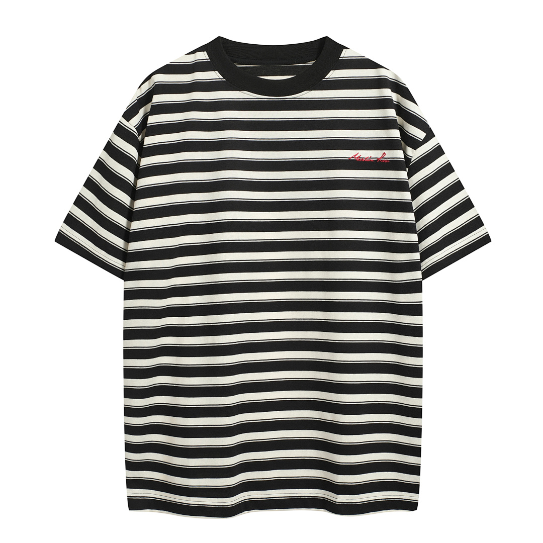 Unbranded 138 MARTINE ROSE Striped LOGO Short Sleeve T S-XL 8057# - Image 3