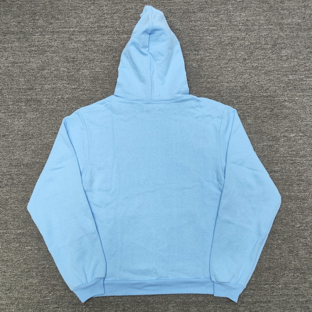 Sp5der SS25 HOODIE Mens Womens Top Sky Blue : S-XXL - Image 6