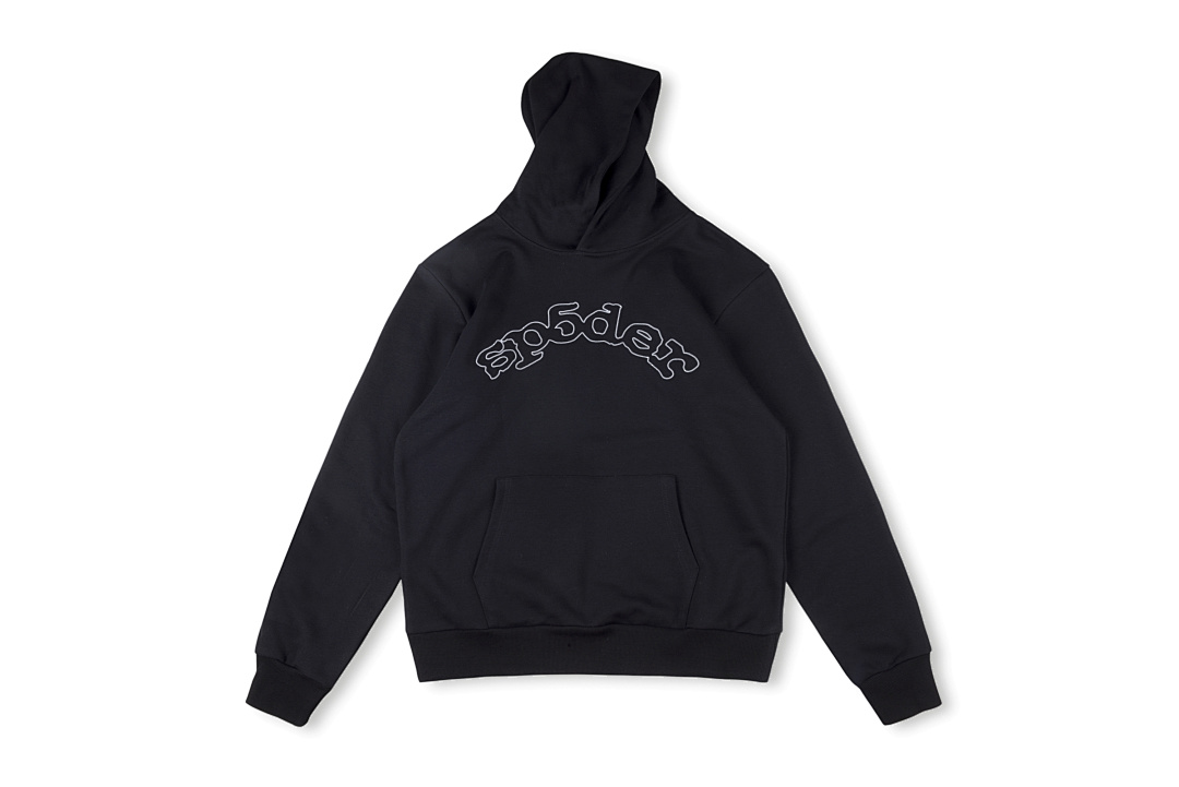 Sp5der 258 Sp5Der Embroidered Logo Print High Black S-XL
