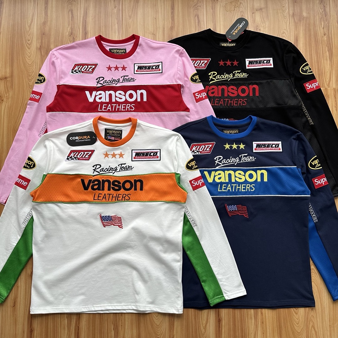 Supreme 328 Collab SS26 L/S Top Patchwork Embroidered Logg Long Sleeve T Mens Womens : Black Beige Pink S M L - Image 43