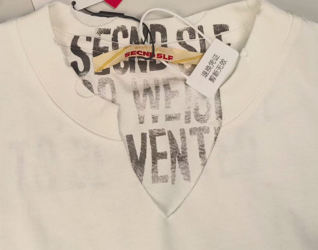 Off-White 128 SECND SLF Washed Sky Sleeve : Off White S M L - Image 7