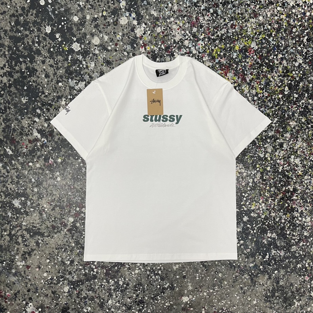 Stussy 108 Stussy City LOGO Short Sleeve T : Black White S Ｍ L XL - Image 15