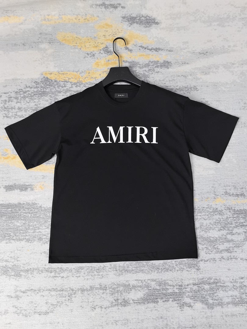 AMIRI 118 26Ss New Logo Print Short Sleeve T Black White S M L XL 9924# - Image 31