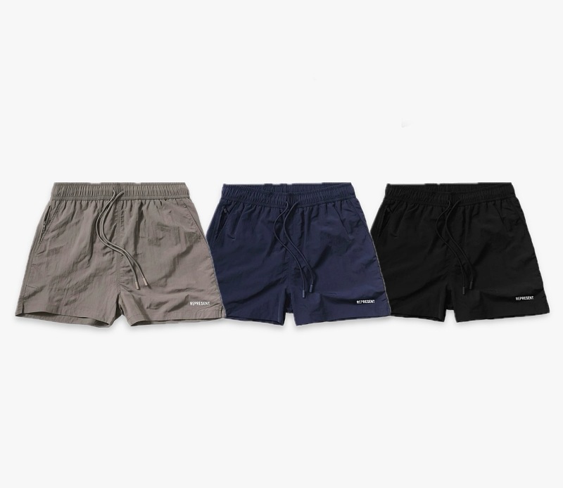 Represent 148 REP Print Short : Black Grey Blue S M L