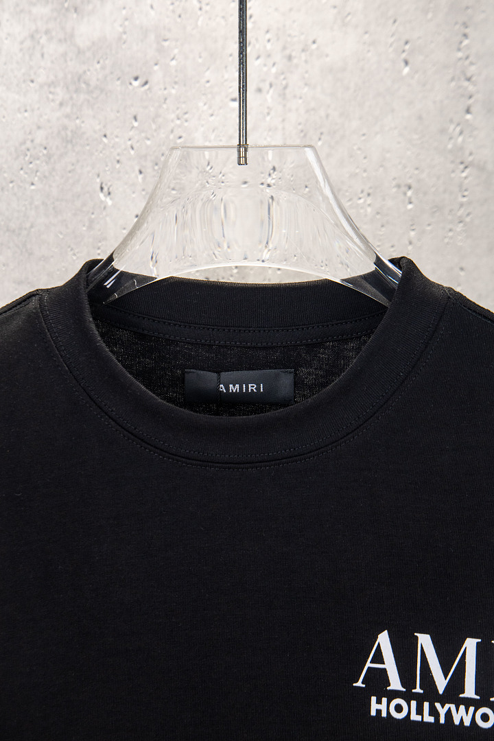 AMIRI 138 Wide Version Model Long Sleeve T Black White S M L XL 602# - Image 38