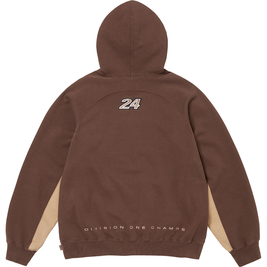 Supreme 328 SUP DIYISION HOODED SWEATSHIRT Black White Brown S M L - Image 5