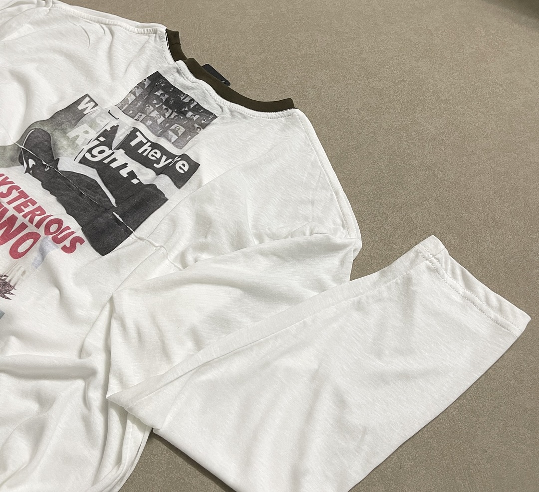 Off-White 148 Paly Hollywood Heavens Gate Ringer Long-Sleeve Tee FEZ Long Sleeve T : Off White S M L - Image 8