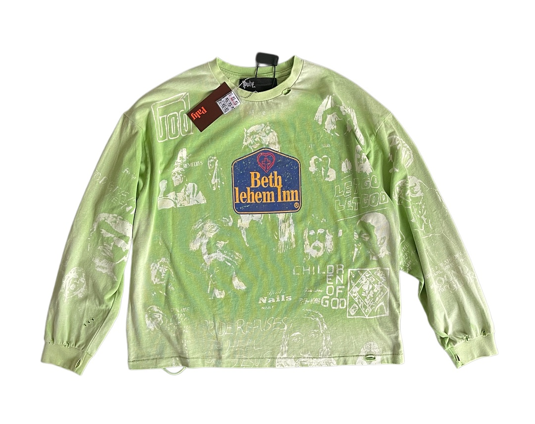 Unbranded 158 PALY Bethlehem Inn Short Long Sleeve T : Grey Green S M L - Image 13