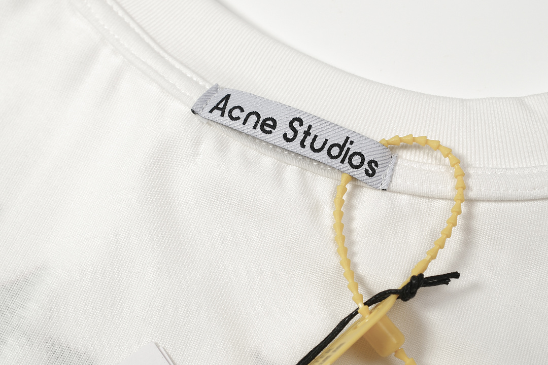 Acne Studios 118 AC Print Short Sleeve T White S-XL 8305# - Image 11