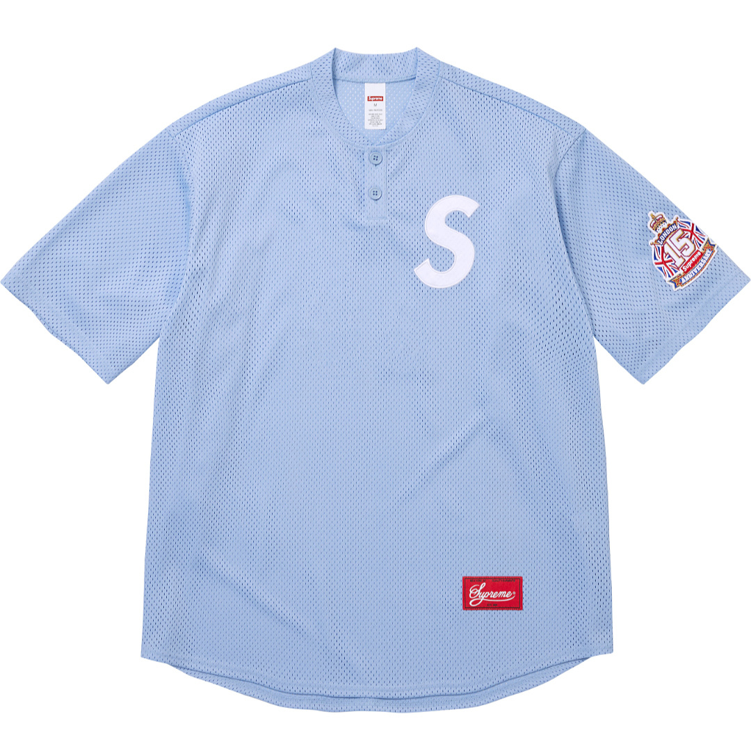 Bape 198 SS25 S LOGO BASEBALL HENLEY TEE Collar T (Black White Blue Pink Green Camo) - Image 2