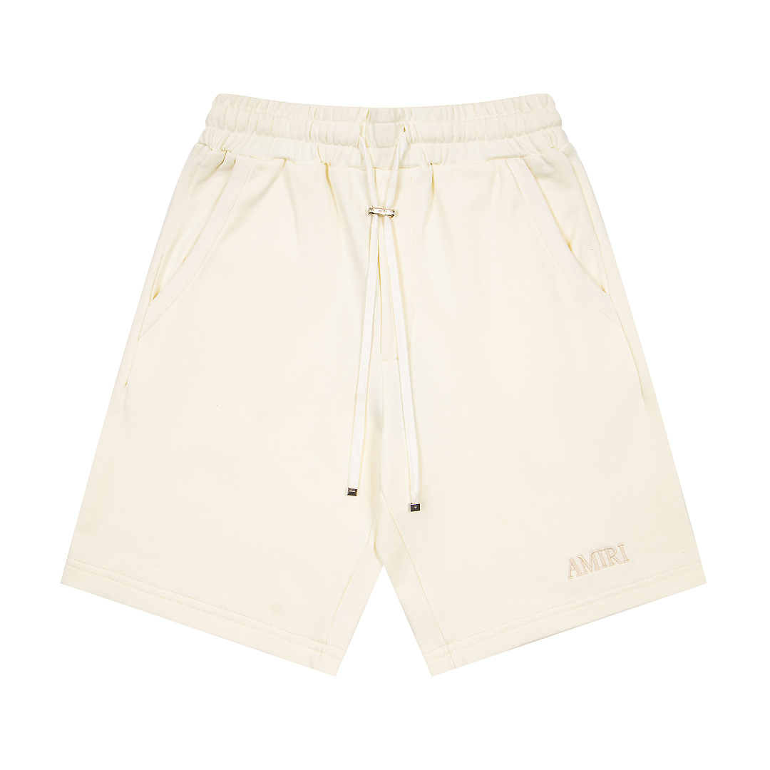 AMIRI 148 Logo Print Short Black Grey Cream Apricot S M L XL 9942# - Image 17