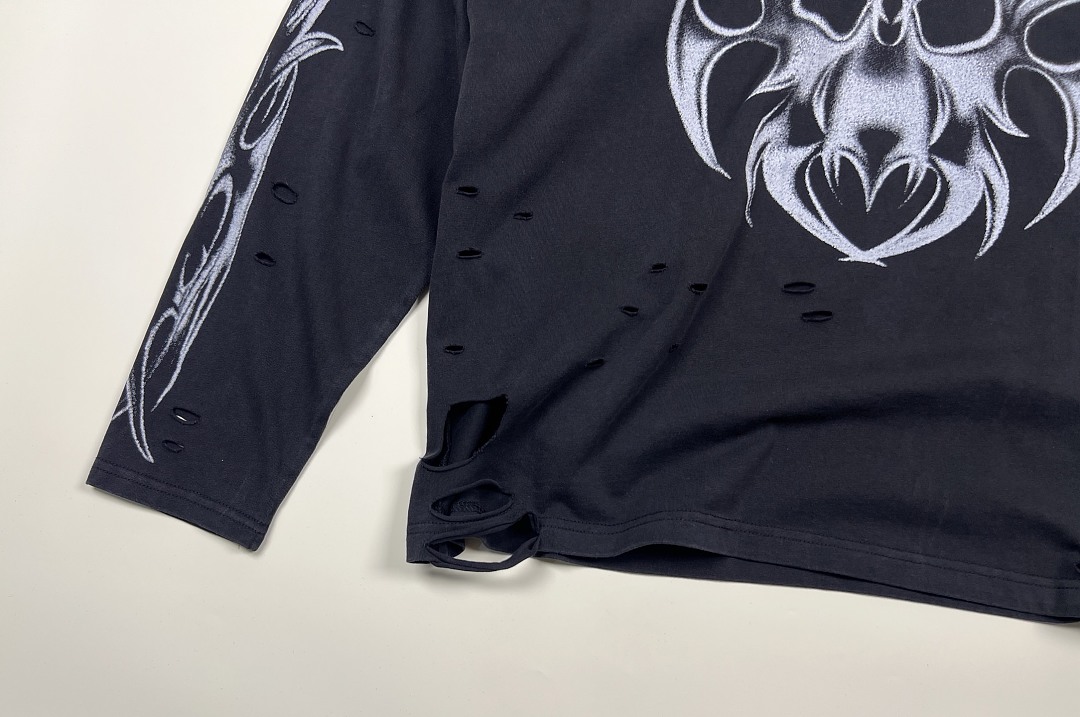 Chanel 168 CHEW FOREVER｜ Long Sleeve : Water Black S M L - Image 10