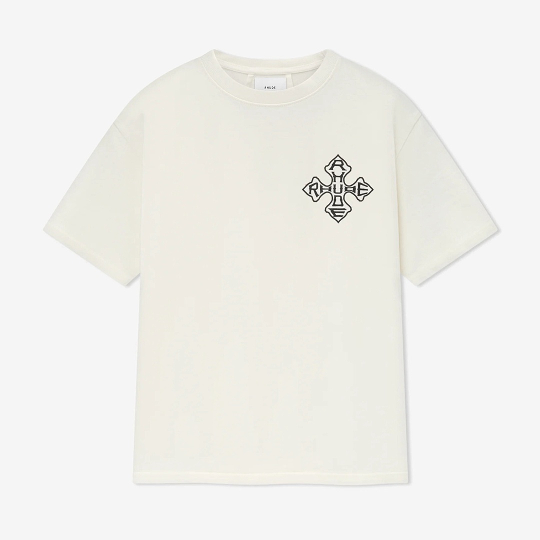 On Running ON SALE58 RHUD CROSS TEE Print Short Sleeve T : Apricot Black S M L - Image 4