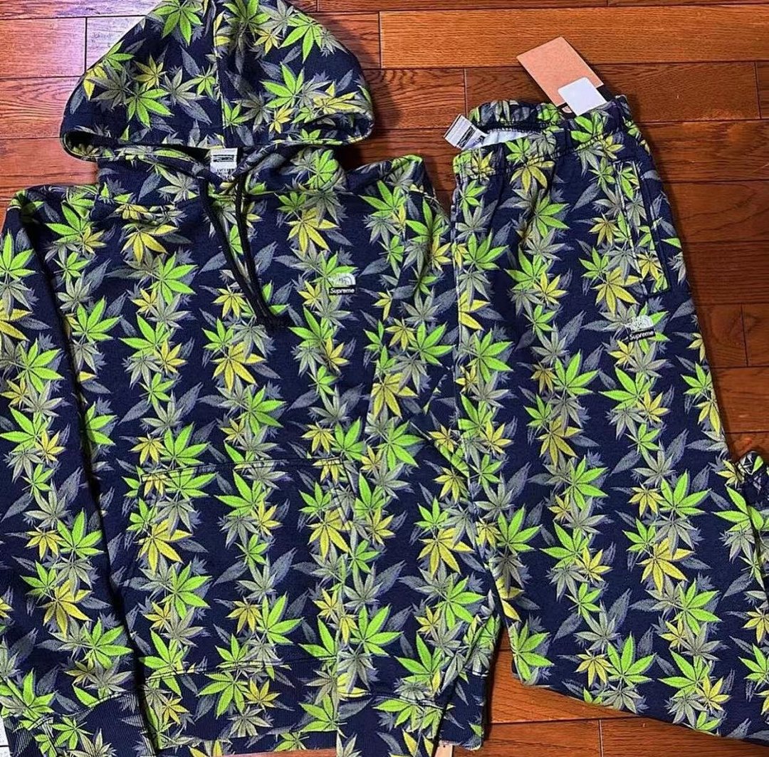 The North Face 338 TNF Collab FW23 THE LEAF HOODED Black (Green White S M L) - Image 7