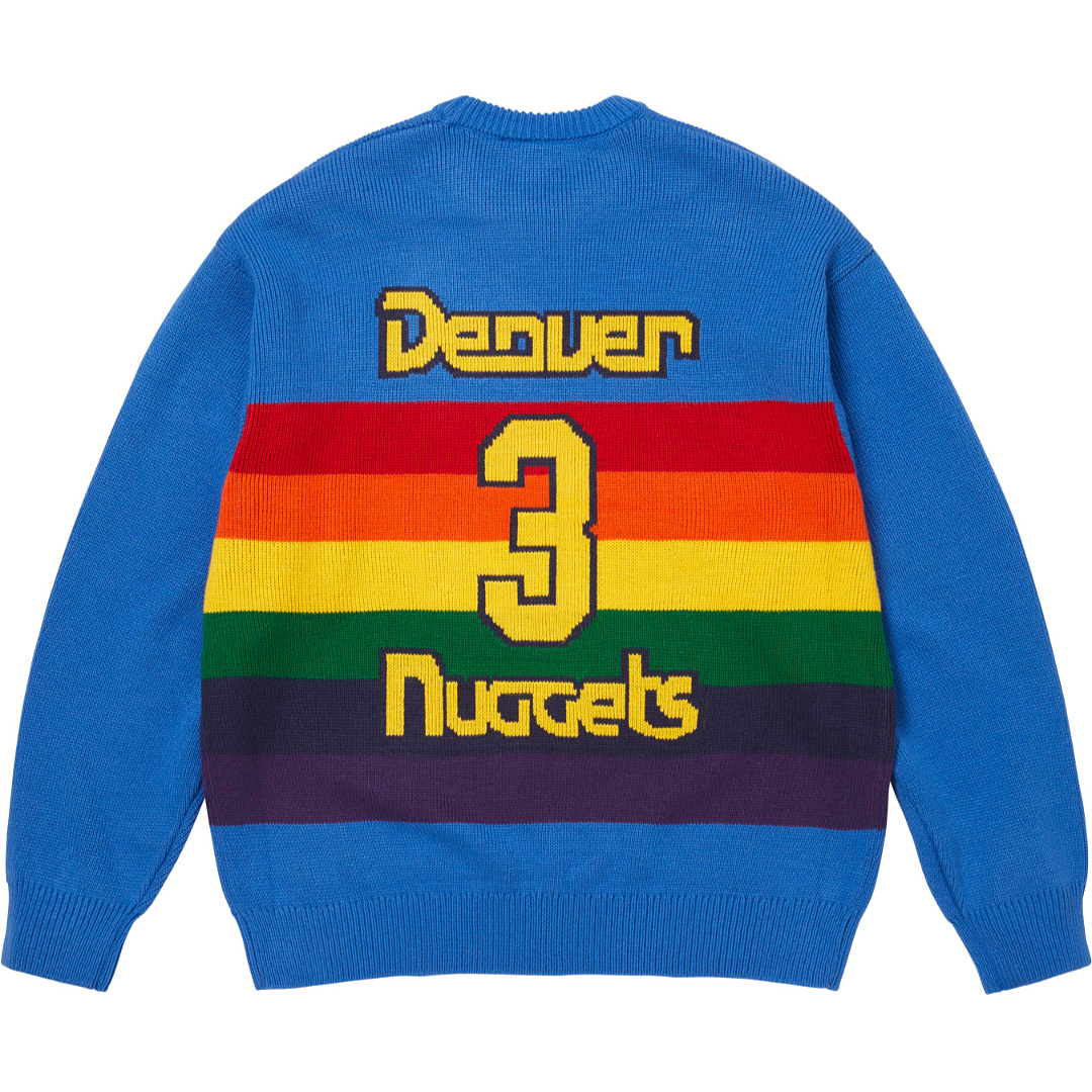 UGG 328 X M&N BASKETBALL SWEATER NUGGETS Gold Fleece S-XL - Image 3