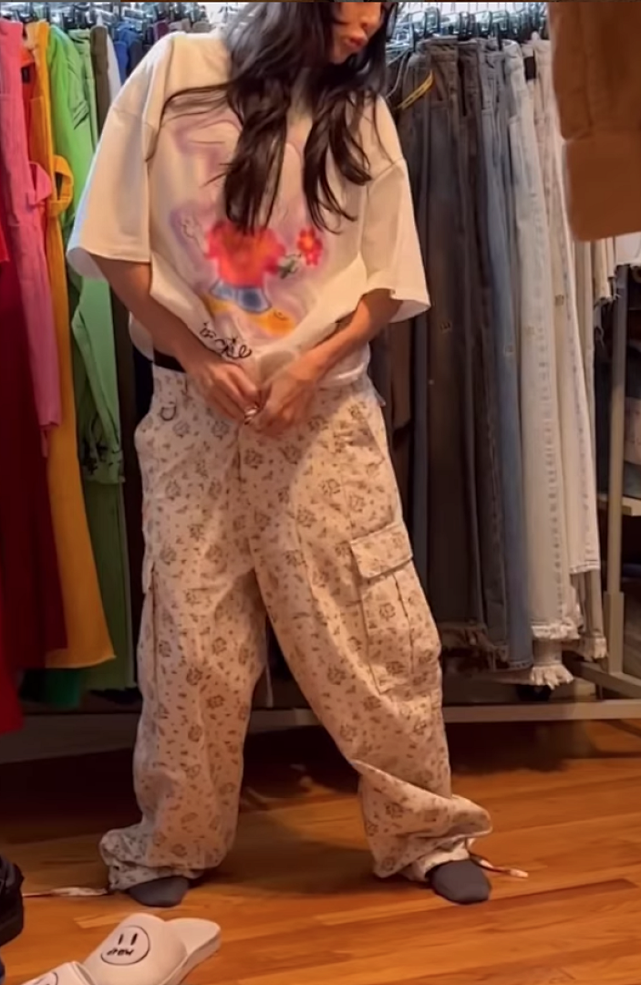 Drew House 108 Drew House Peace Love & Jackie Ss Tee And Khaki Print Short Sleeve T - Image 3