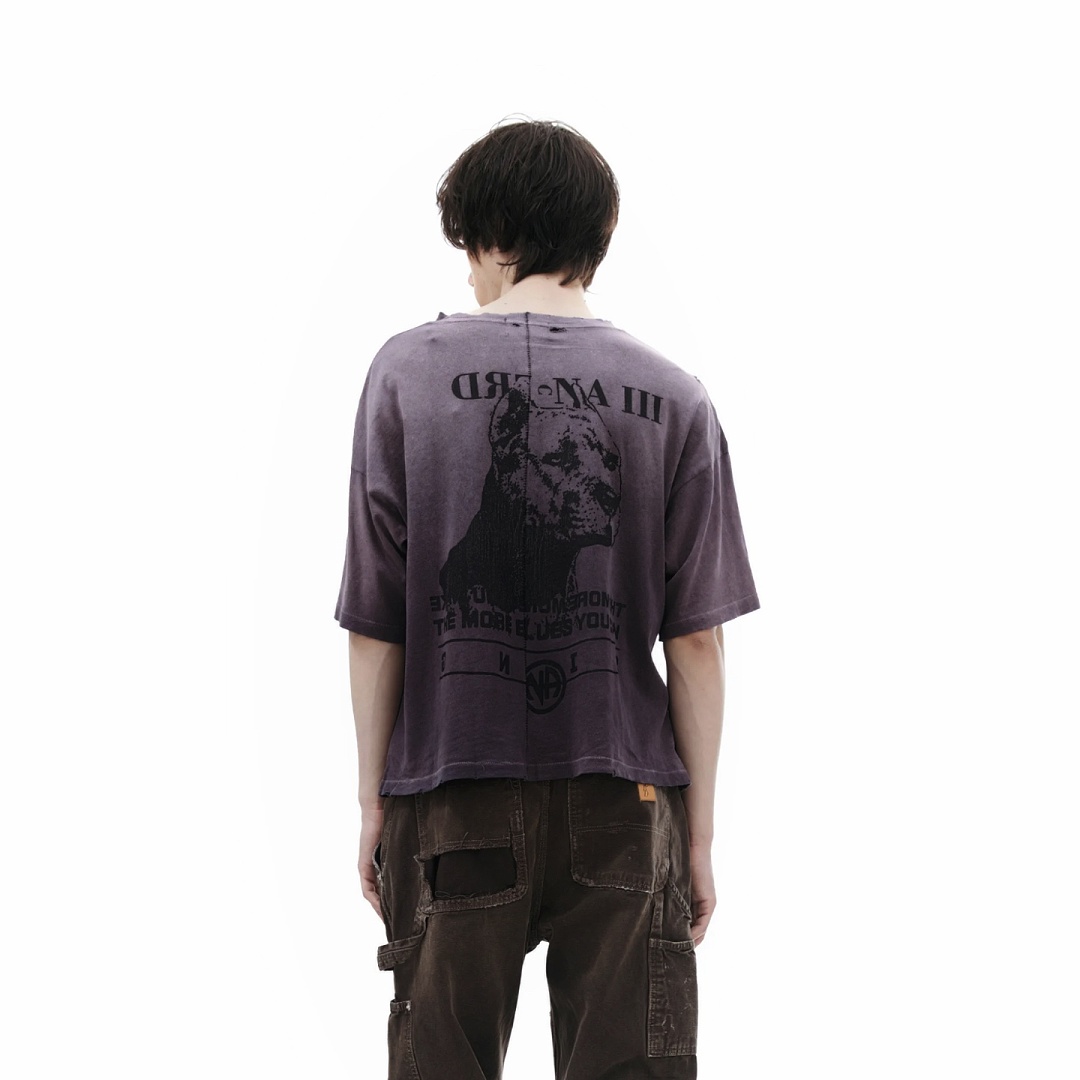 Enfants Riches Deprimes 138 Enfants Riches Deprimes “NA ” Washed Short Sleeve : S M L XL (Purple Coffee) - Image 13