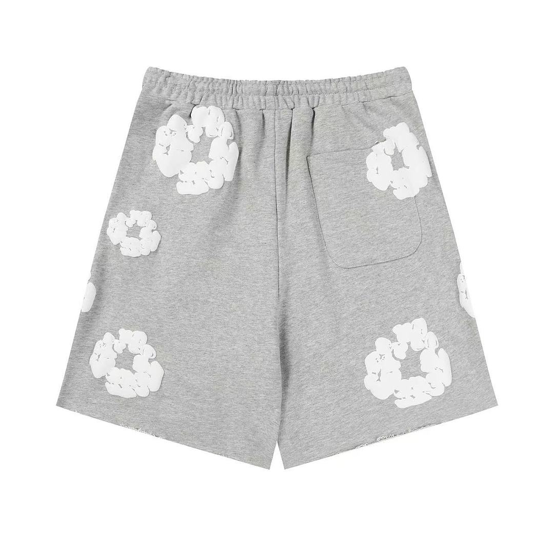 Unbranded 178 TOP Denim Tears Cotton Floral Print Short : Black Blue Grey Pink S-XL - Image 13