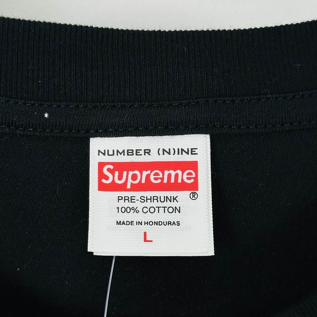 Supreme 138 NUMBER INE Collab SHUT UP TEE Short Sleeve Black White S (N) - Image 7