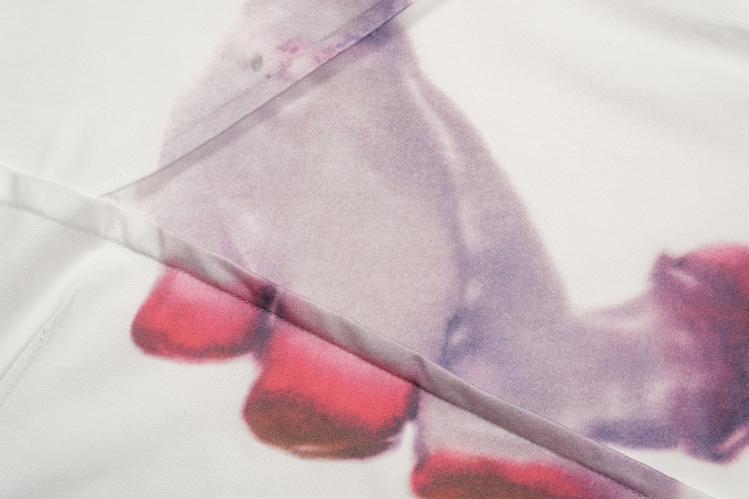 Acne Studios 128 AC Small Print Short Sleeve T White S-XL 8097# - Image 5