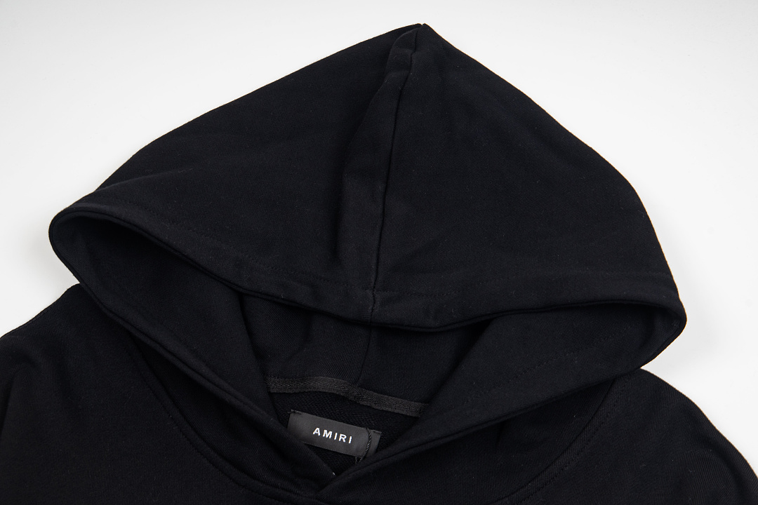 AMIRI 218 Wide Version Model Long Sleeve Black White S M L XL 606# - Image 18