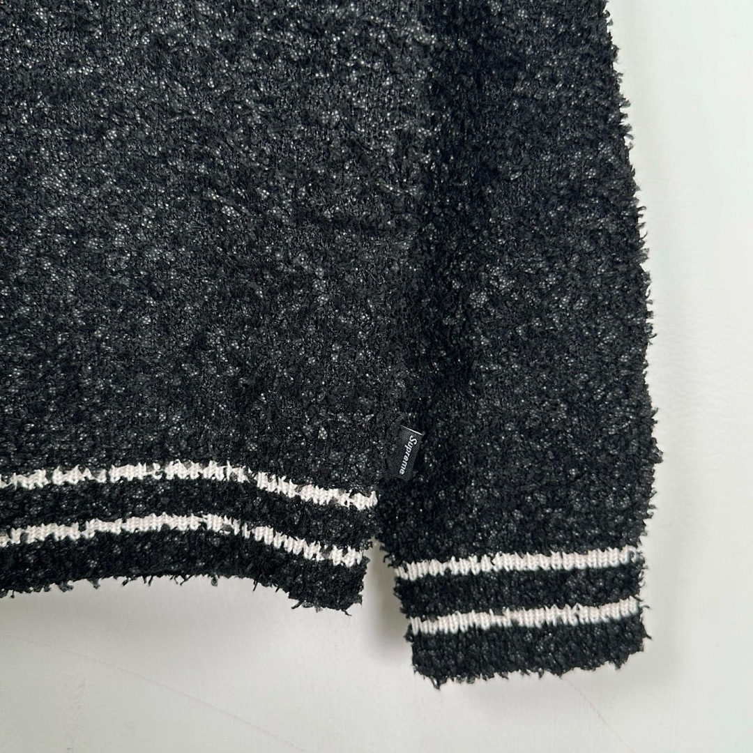 Supreme 368 SS25 TEXTURED ARC SWEATER Fleece Velvet Black Apricot Pink S-XL - Image 16