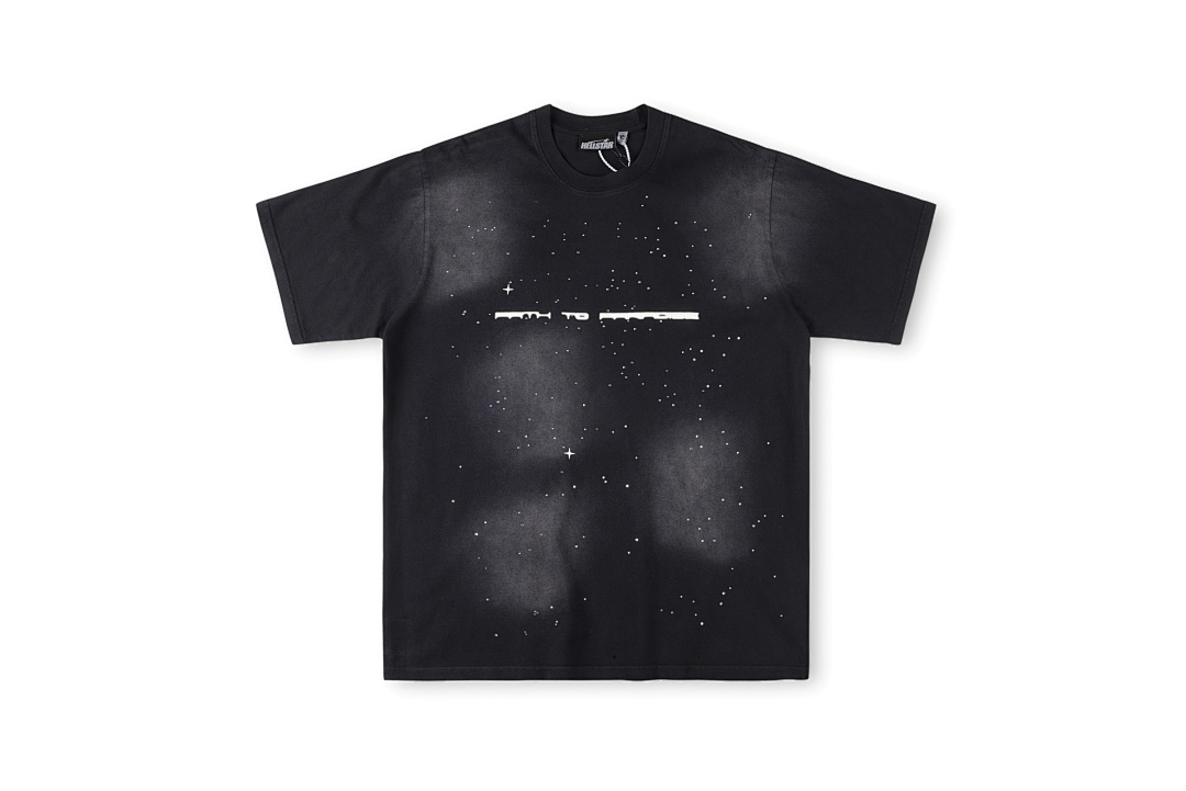 Hellstar 168 HELLSTAR STUDIOS Small Diamond Water Solid Cotton Short Sleeve Black S-XL - Image 3
