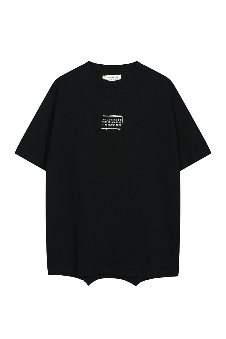 On Running 118 Maison Margiela MM6 LOGO Print Short Sleeve T White Black 46 48 50 52 3430# - Image 3