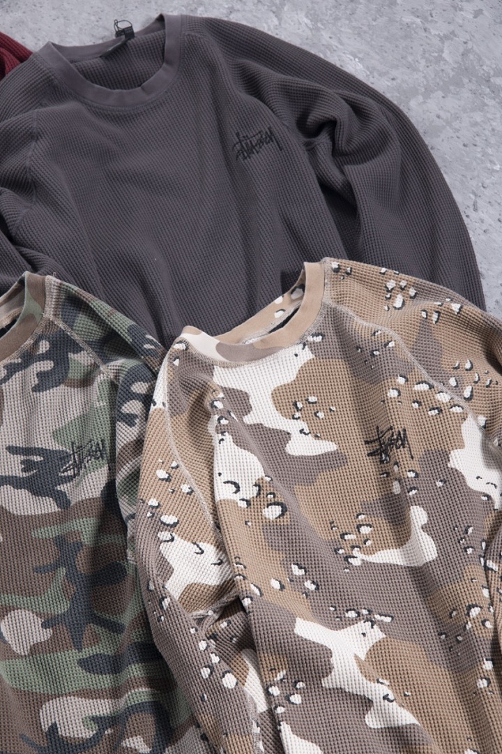 Stussy 198 STU Long Sleeve 2014 : Black Apricot White Sand Desert Camo Red Blue Yellow S-XL - Image 21