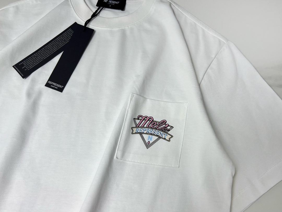 Represent 148 REPRESENT High Mens Womens Wide Washed Short Sleeve : S M L XL (White) - Image 18