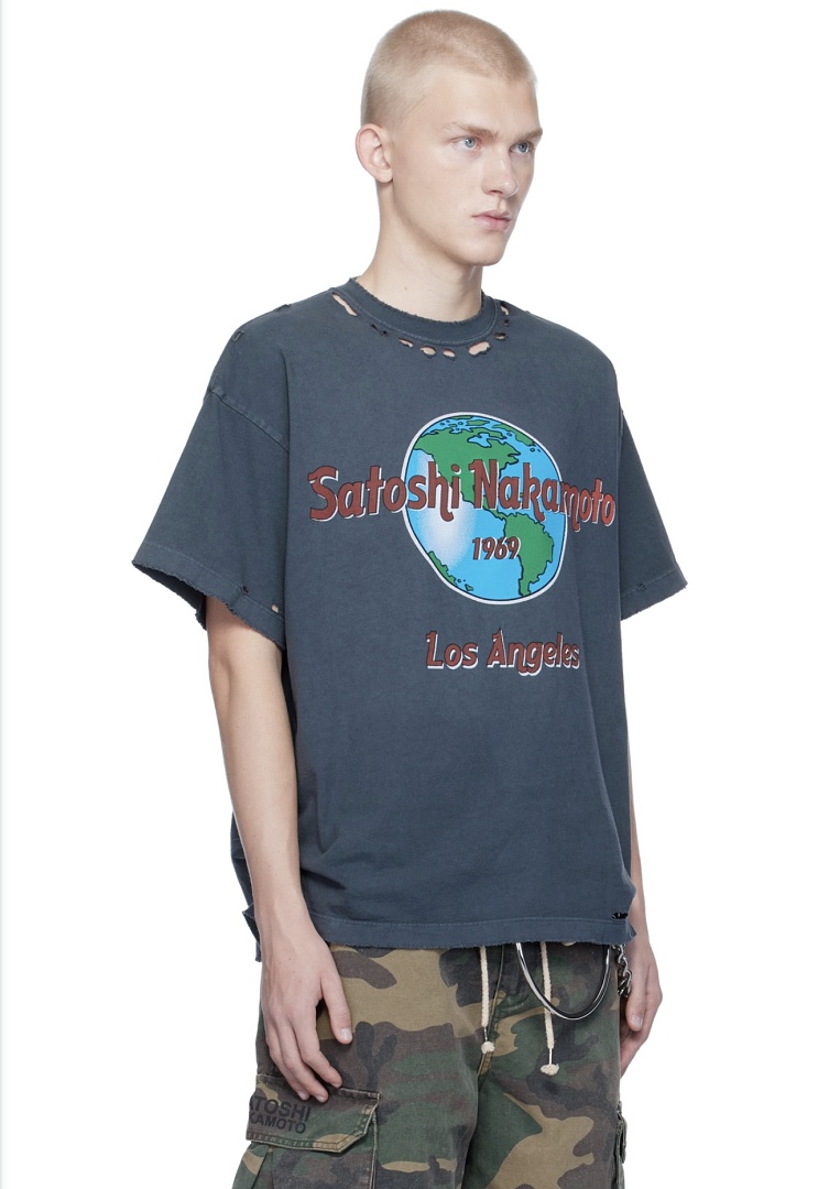 Unbranded 138 Satoshi Nakamoto 1969 Rock Tee Short Sleeve : Washed Grey S M L - Image 16