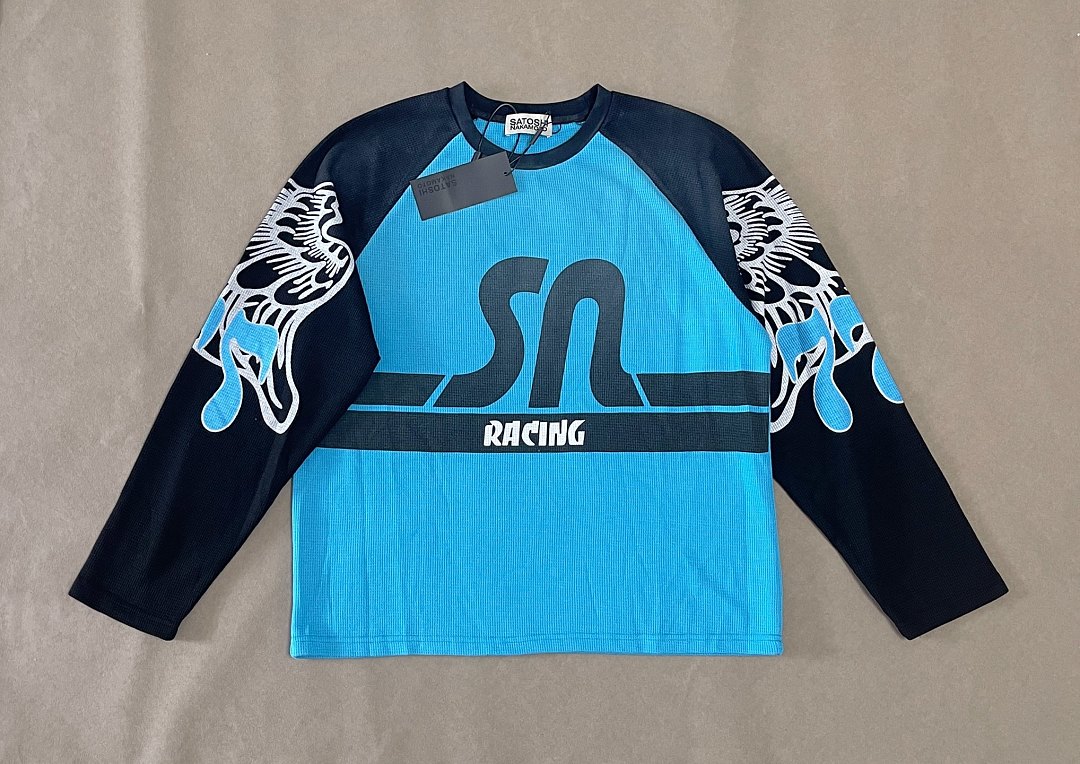 Unbranded 148 SATOSHI NAKAMOTO SN Racing Wind Long Sleeve T : Blue Red S M L - Image 11