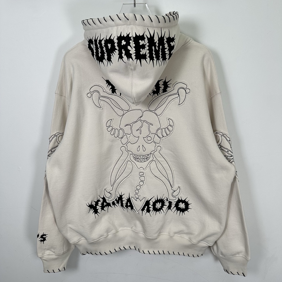 Supreme 498 YS Y'S BY YOHJI YAMAMOTO/ Mountain Collab ZIP UP HOODED / Black Light Apricot S - Image 16