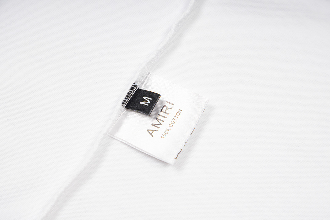 AMIRI 118 26Ss New Embroidered Short Sleeve T Black White S M L XL 9923# - Image 24
