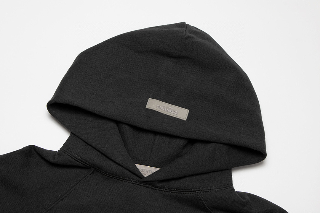 Essentials 218 ESS HOODIE 1977 Print Velvet Black Iron Dark Oatmeal XS-XL 460G Surface 6080# - Image 6