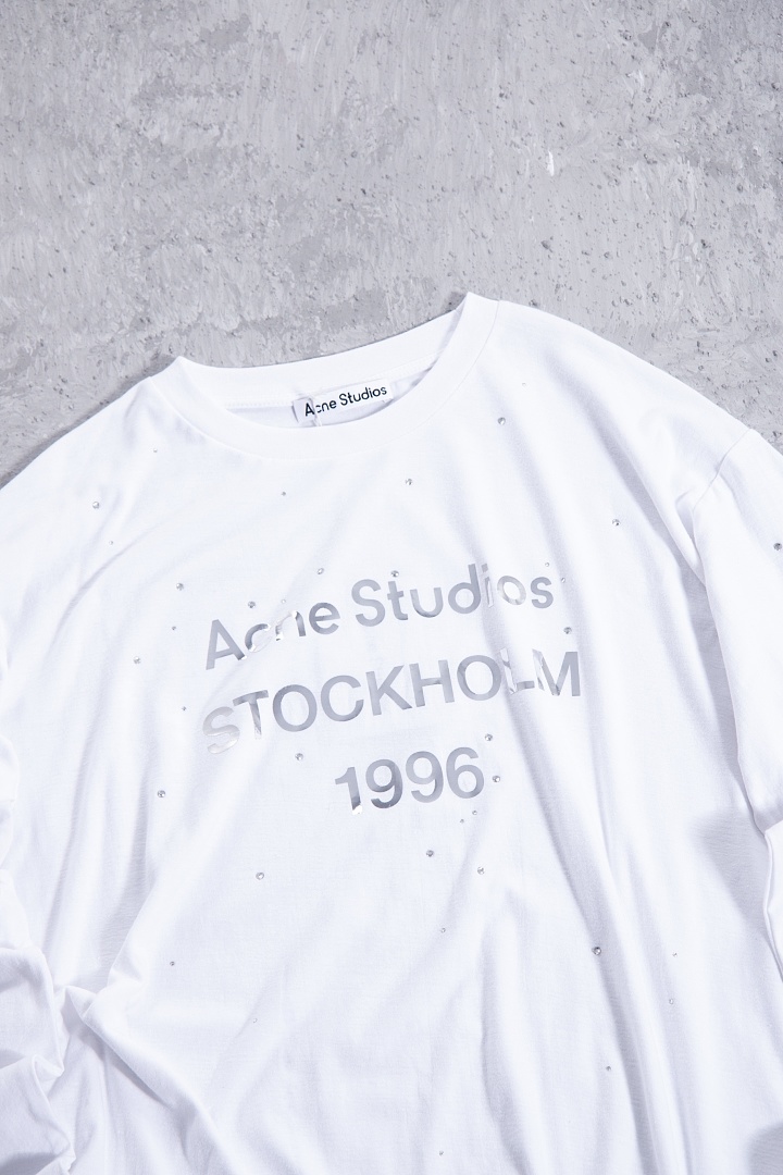 Acne Studios 168 AC1996 Limited Exclusive Silver Long Sleeve T : Black White S-XL - Image 7