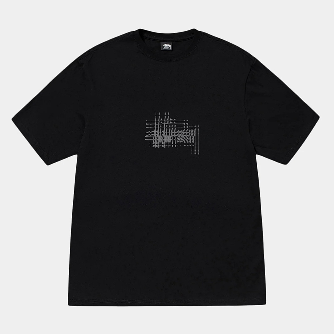 Stussy 98 STU 24SS REFRACTED TEE Shadow Logo Print Short Sleeve T : Black White Blue S M L XL Y2421#