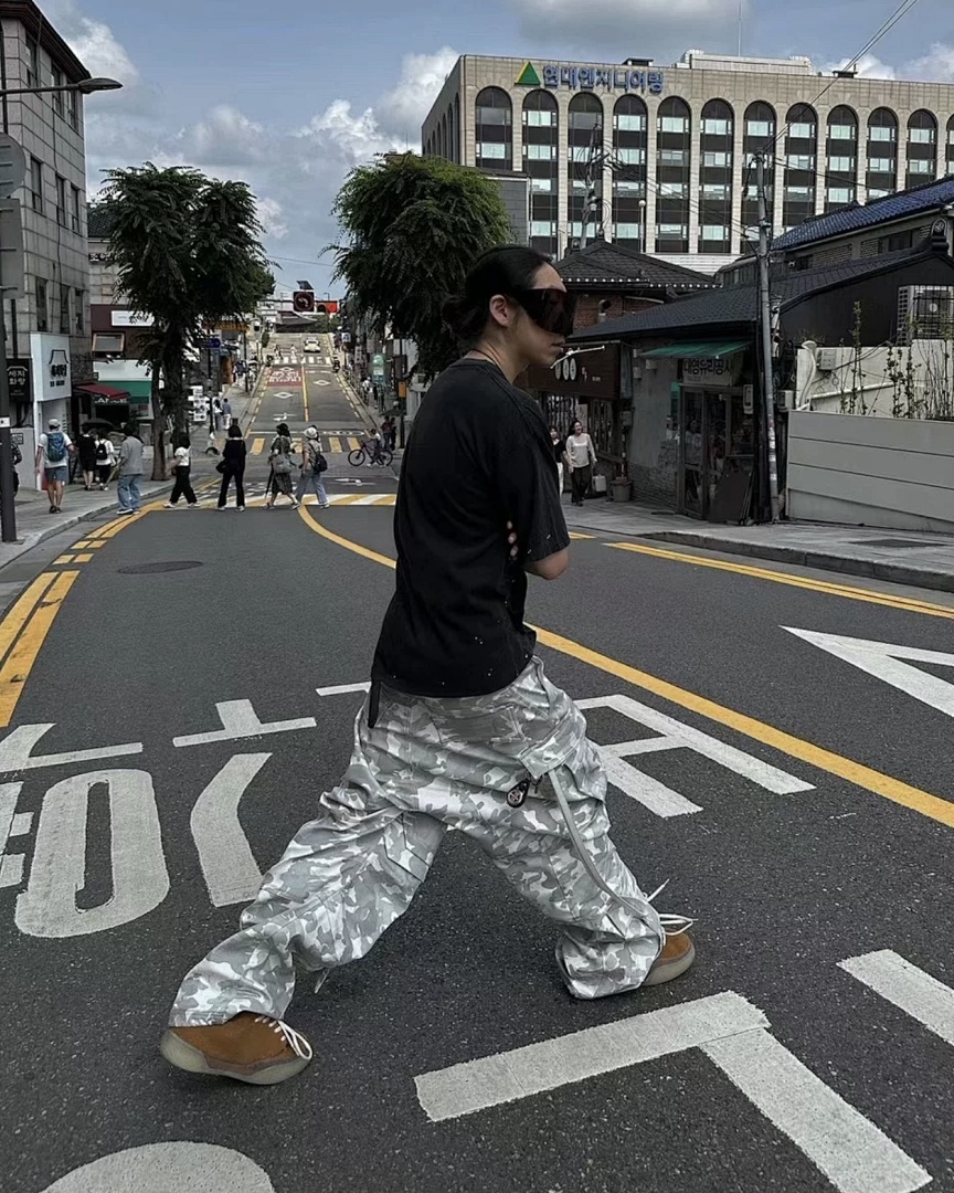 Bape 338 FAR CAMO CARGO PANT Snow Green Grey S-L 7267# - Image 36