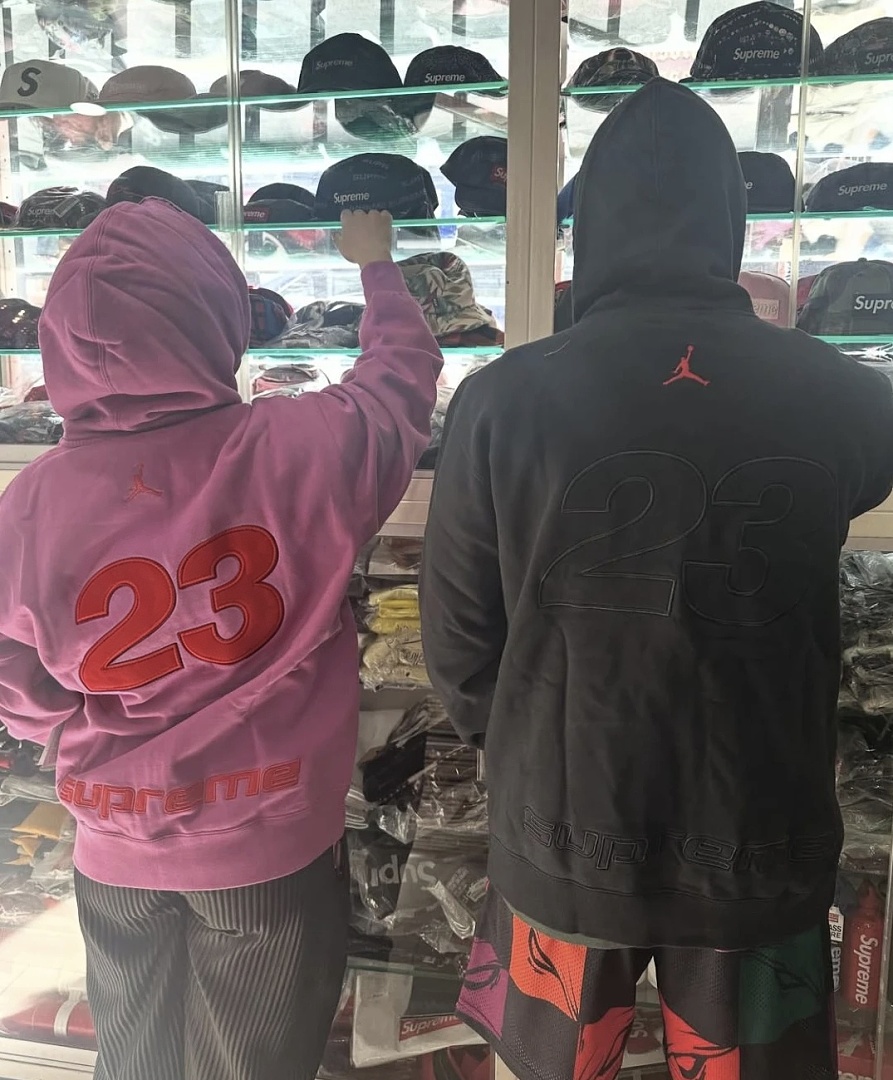 Supreme 368 ZIP UP HOODED SWEATSHIRT Buckle Embroidered Black Light Blue Red S-XL - Image 44