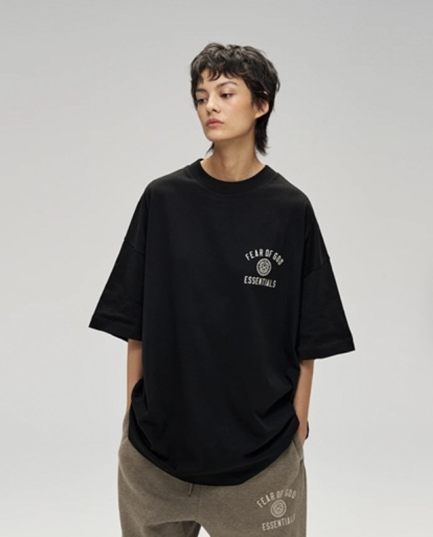 Essentials 118 ESS 24FW Print Short Sleeve T Sea Blue Black Dark Mist Grey XS-XL 6286# - Image 68