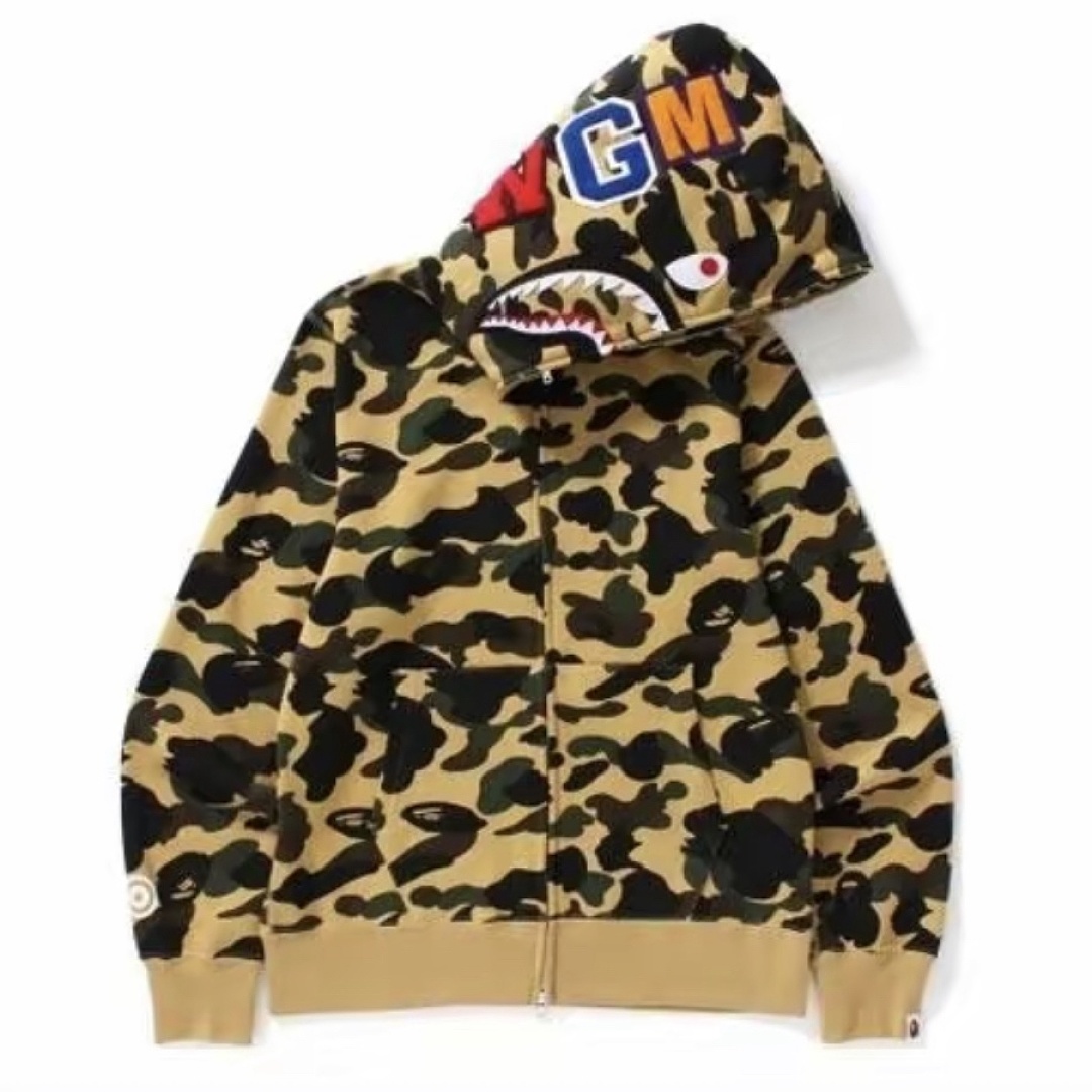 Bape 438 : Green Camo Red Yellow Purple Pink Blue Grey White Black S-XL - Image 33