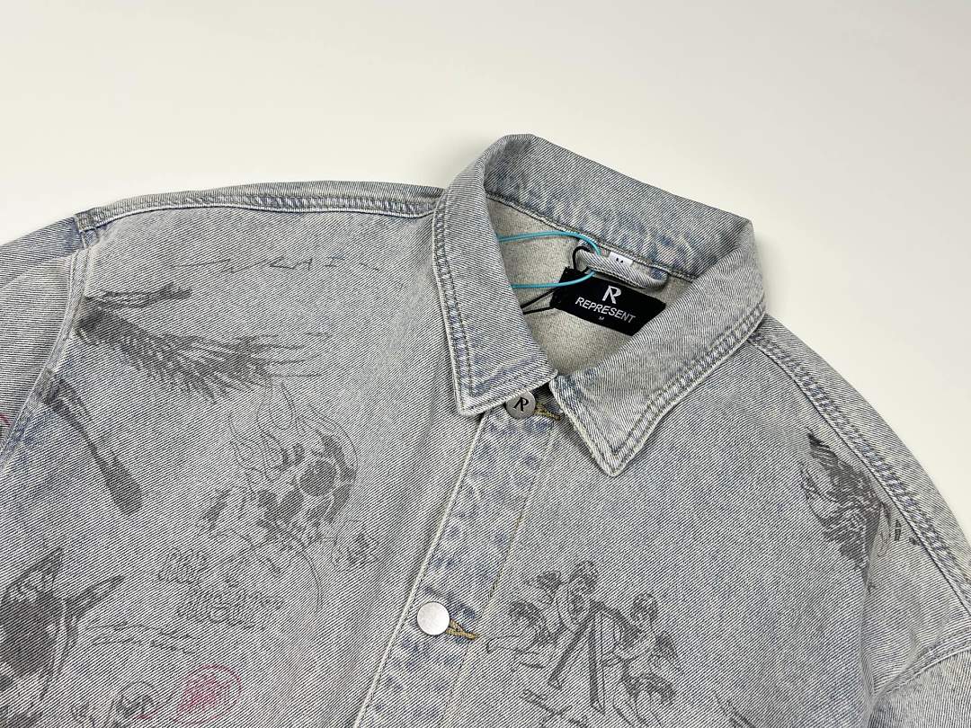 Represent 298 Represent : S M L XL (Washed Blue) - Image 5