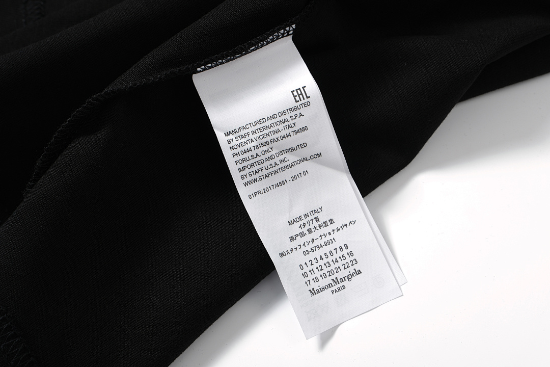 On Running 108 MM6 Maison Margiela LOGO Print T Black White 46 48 50 52 3969# - Image 17