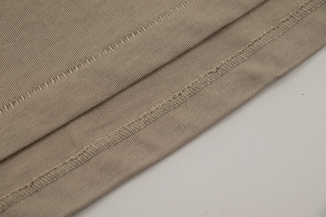 Essentials 118 SS25 Classic Hoodie Label Print Short Sleeve Silk Silver Gum : XS-XL (Grey Brown Oatmeal) - Image 77