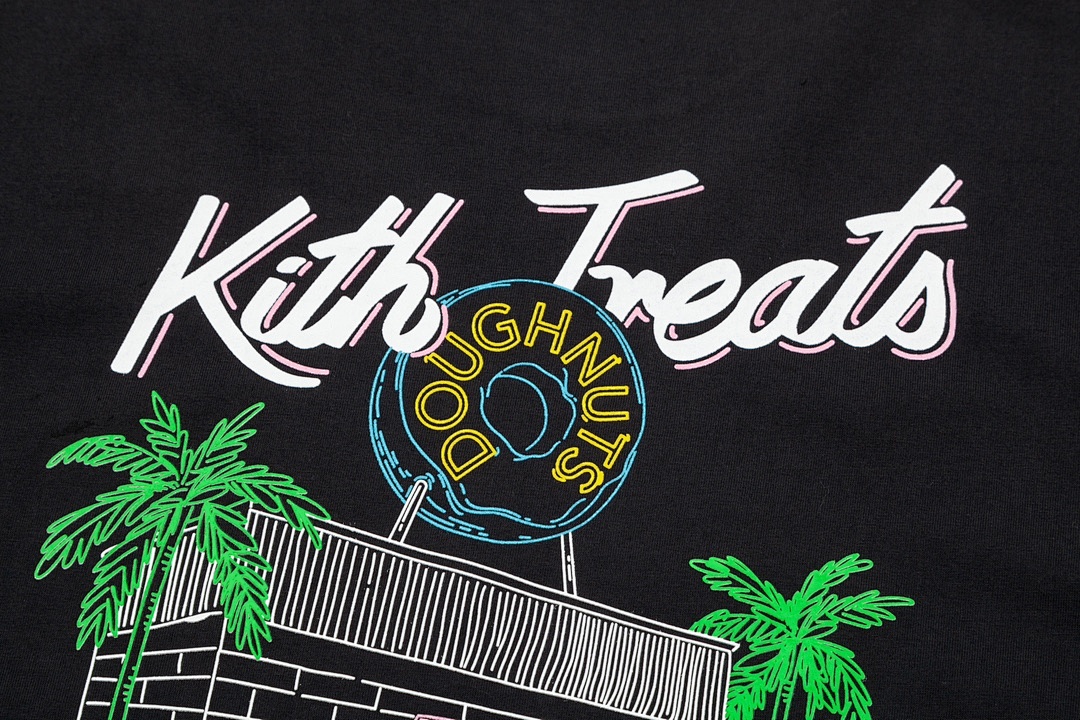 Adidas 138 KITH TREATS II Tee Limited Exclusive Print Wide Short Sleeve : Black White S M L - Image 8